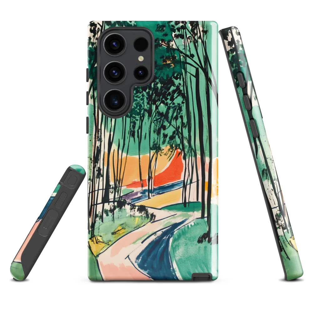 Winding Path Through the Forest | Phone Case |  S23 Ultra | Tough Case | Glossy