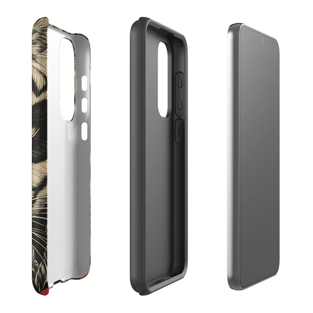 Feline Majesty: The Human-Leopard Connection | Phone Case |  S23 Plus | Tough Case | Matte