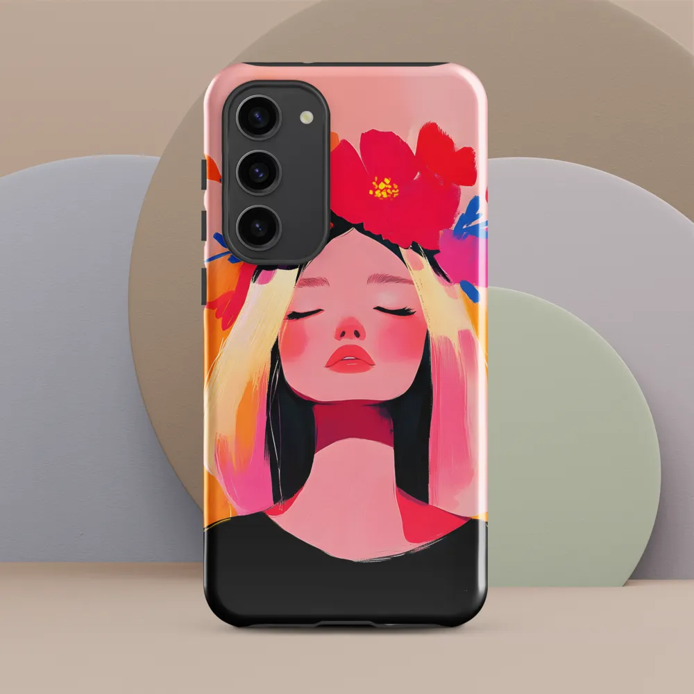 Floral Serenity | Phone Case |  S23 Plus | Tough Case | Glossy
