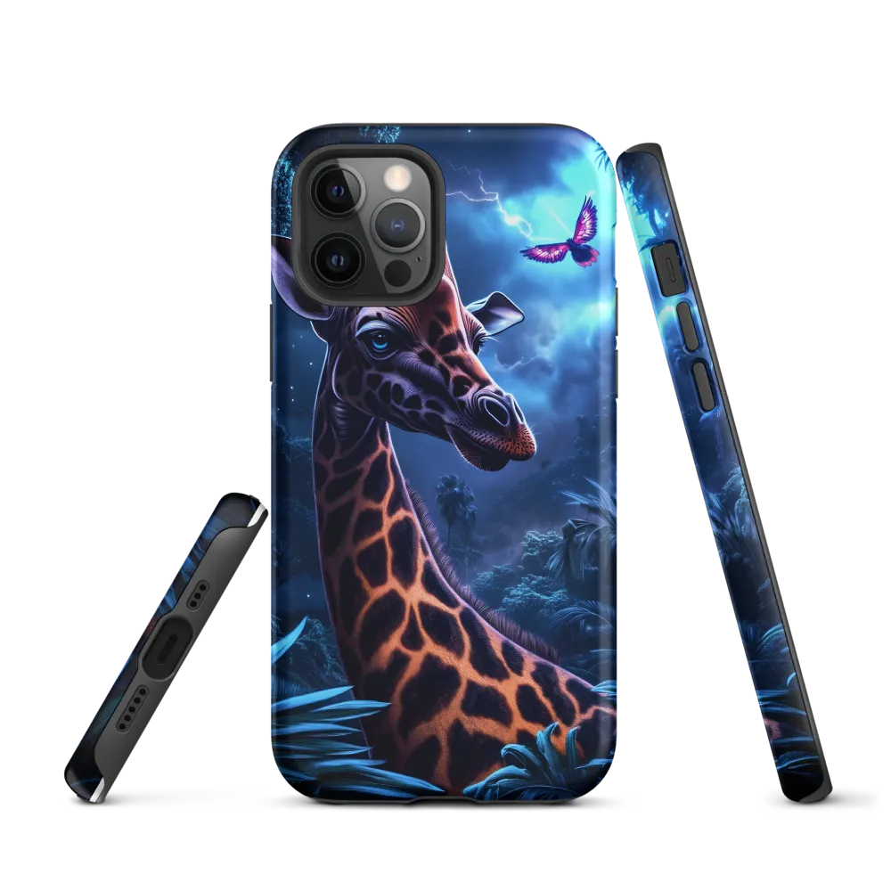 Mystical Giraffe in Twilight Jungle