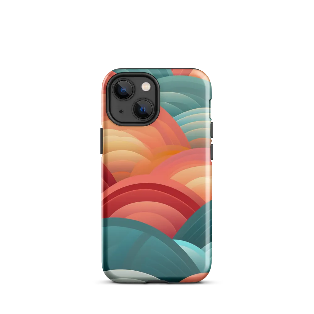 Rhythms of the Waves | Phone Case |  13 mini | Tough Case | Glossy