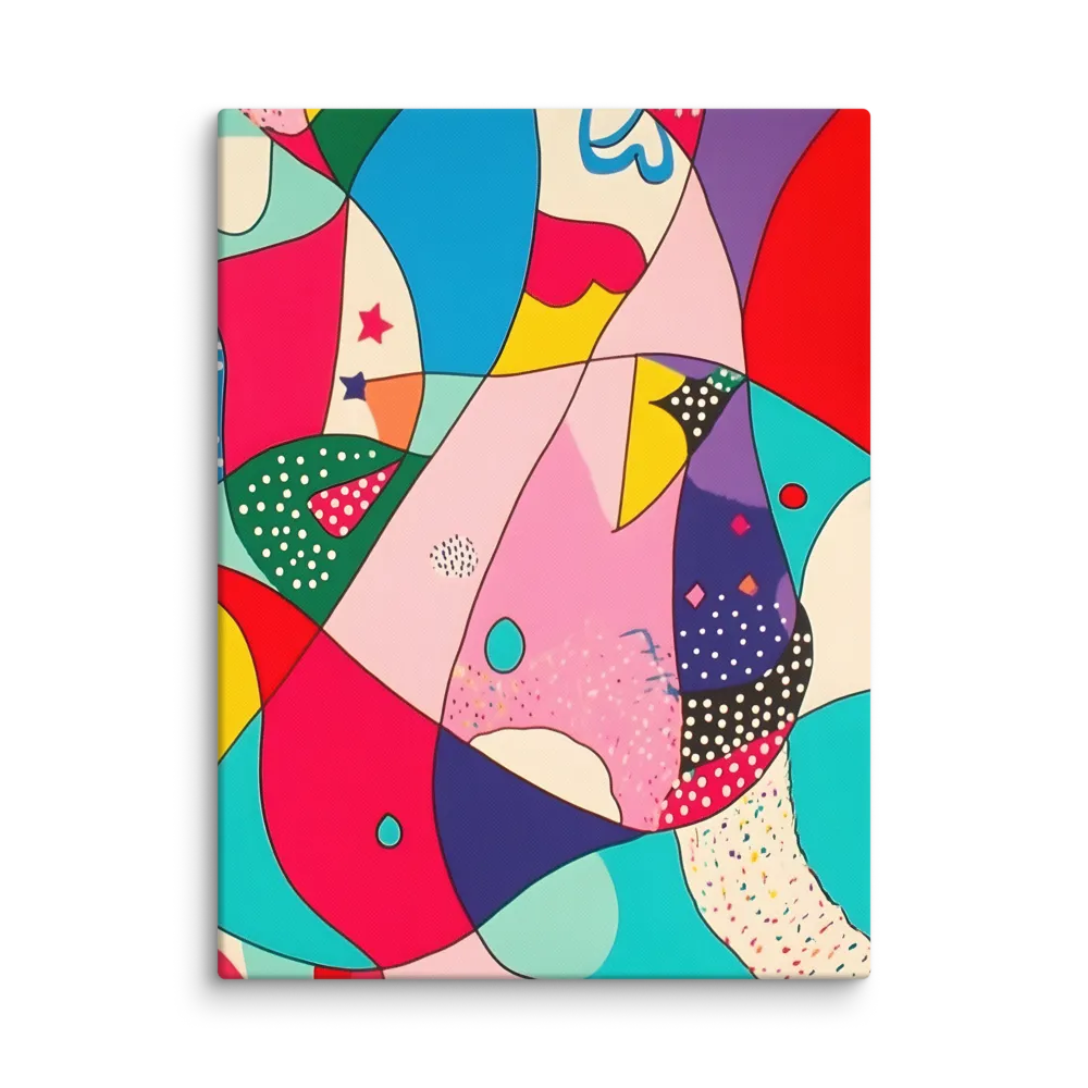 Playful Geometry in Color | Canvas | 30″×40″