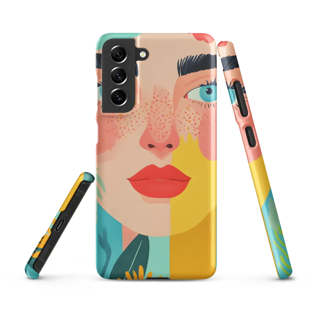 Floral Serenity: A Modern Portrait