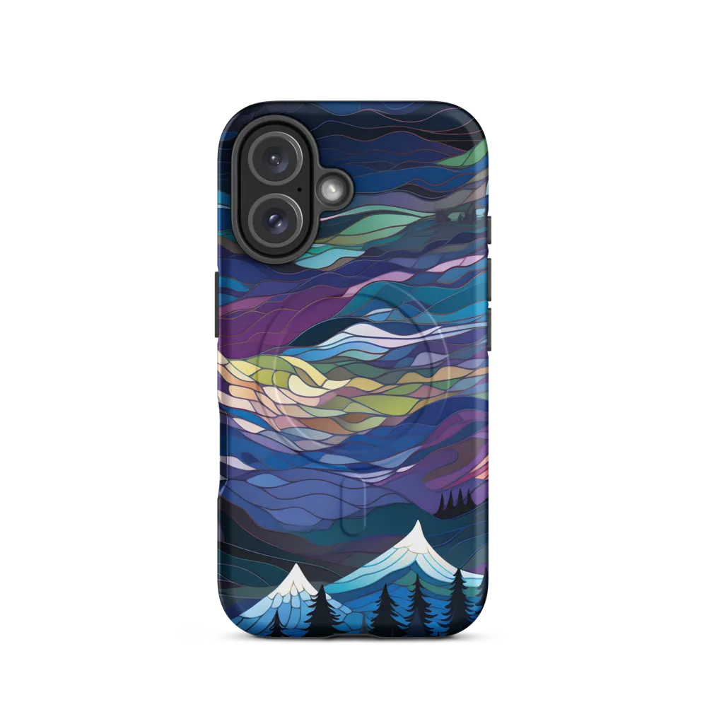 Twilight Peaks: An Abstract Mountain Landscape