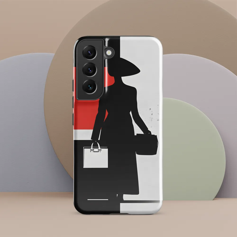 Silhouette of Elegance | Phone Case |  S22 | Tough Case | Glossy