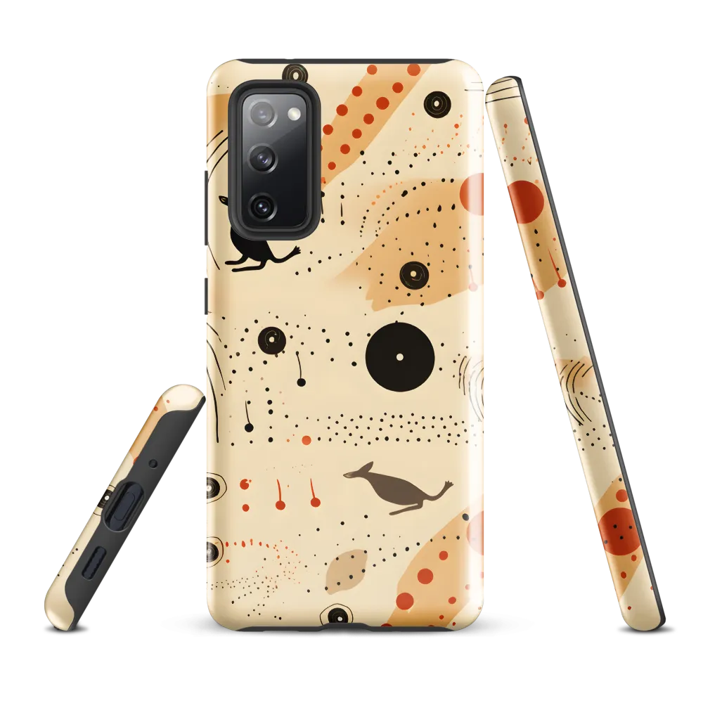 Playful Patterns in Earth Tones | Phone Case |  S20 FE | Tough Case | Glossy