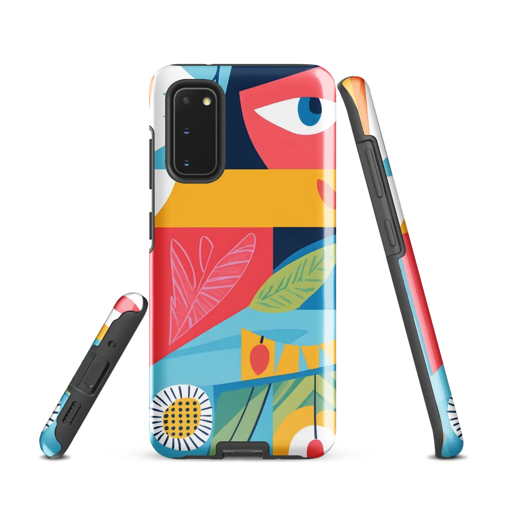 Vibrant Geometric Visage