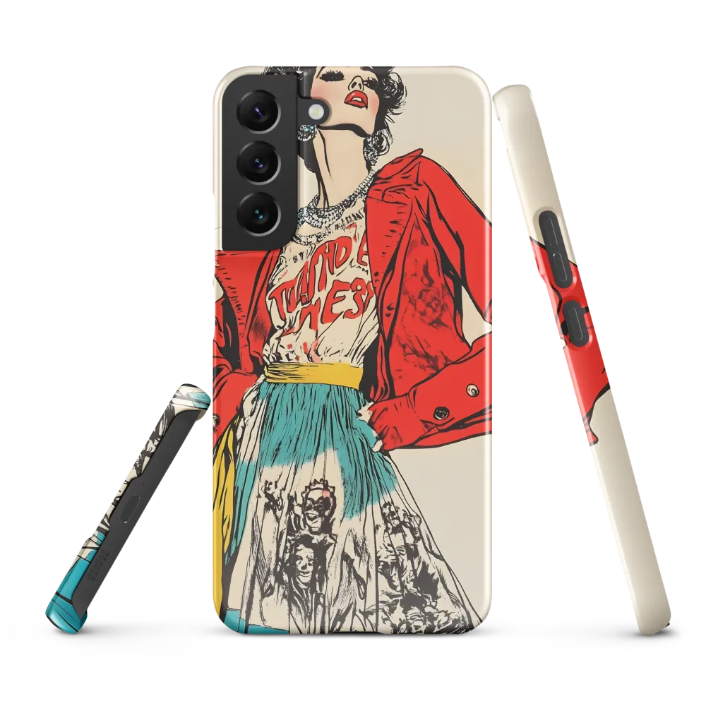 Vibrant Elegance: A Pop Art Fashion Statement | Phone Case |  S22 Plus | Snap Case | Glossy