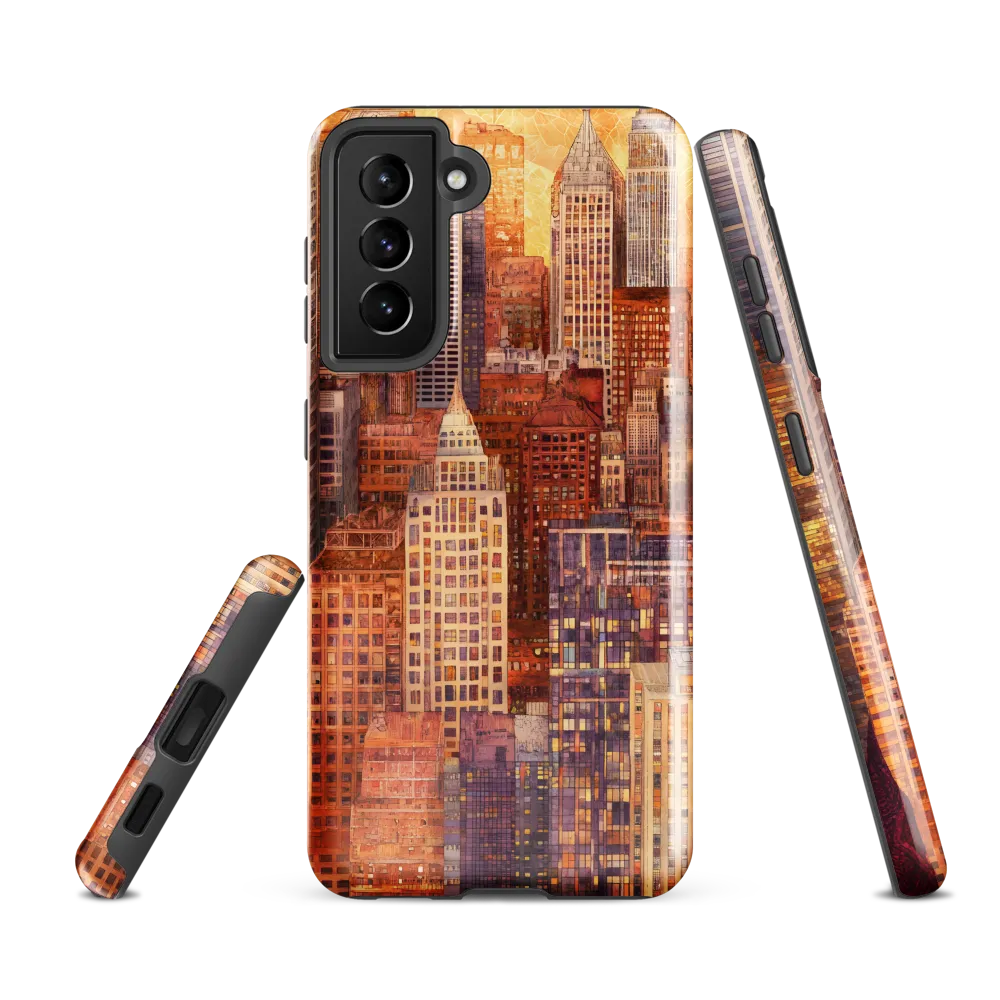 Golden Hour Over the City | Phone Case |  S21 FE | Tough Case | Glossy