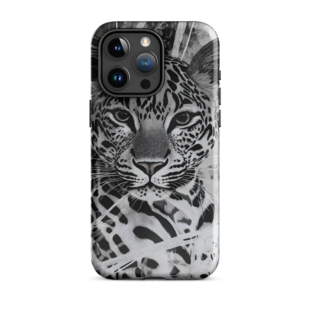 Majestic Gaze: The Leopard's Portrait | Phone Case |  15 Pro Max | Tough Case | Glossy