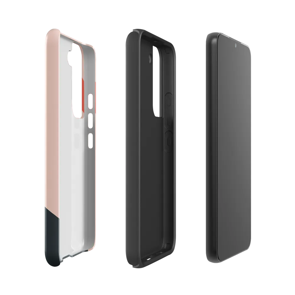Contemplative Portrait in Minimalism | Phone Case |  S22 | Tough Case | Glossy