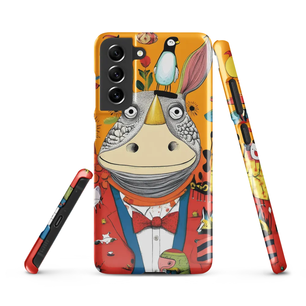 Whimsical Rhinoceros: A Playful Encounter