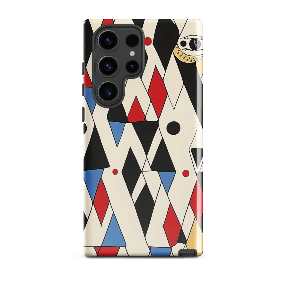 Dynamic Geometric Symphony | Phone Case |  S23 Ultra | Tough Case | Glossy