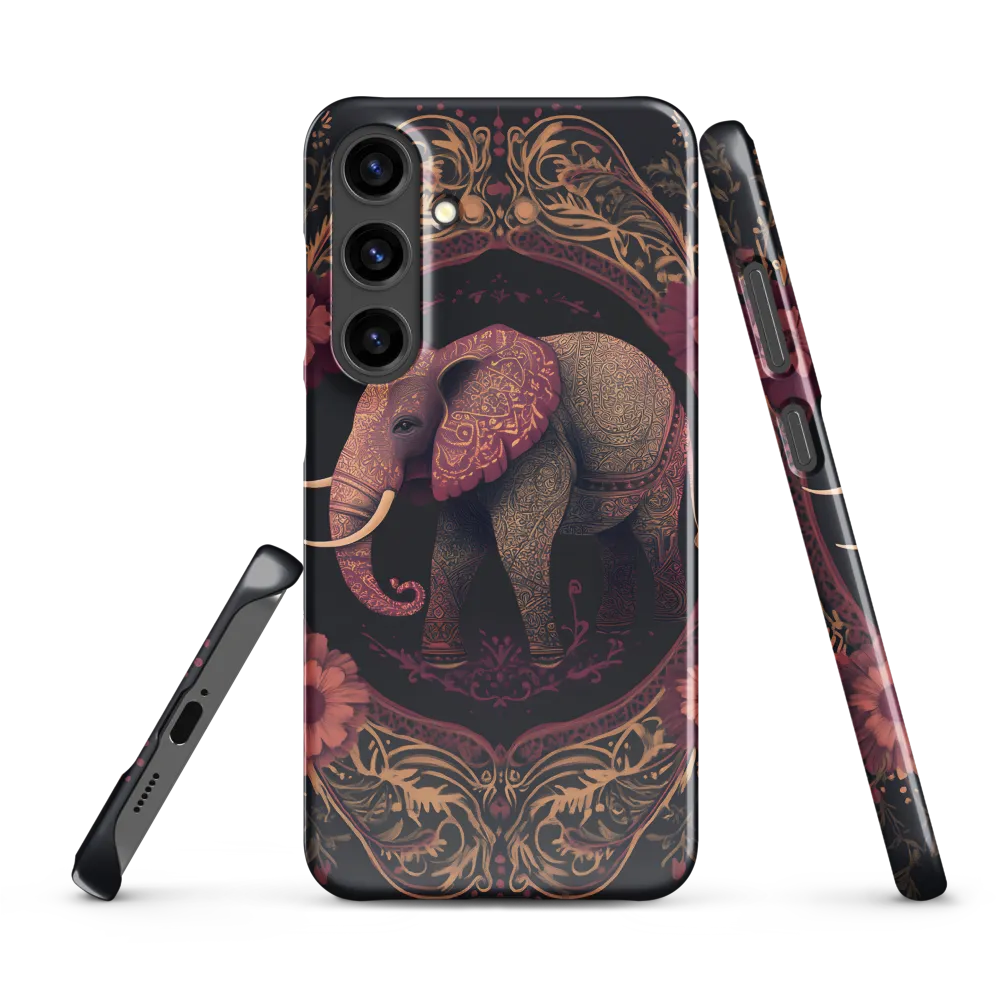 Regal Reverie: The Ornate Elephant | Phone Case |  S24 Plus | Snap Case | Glossy