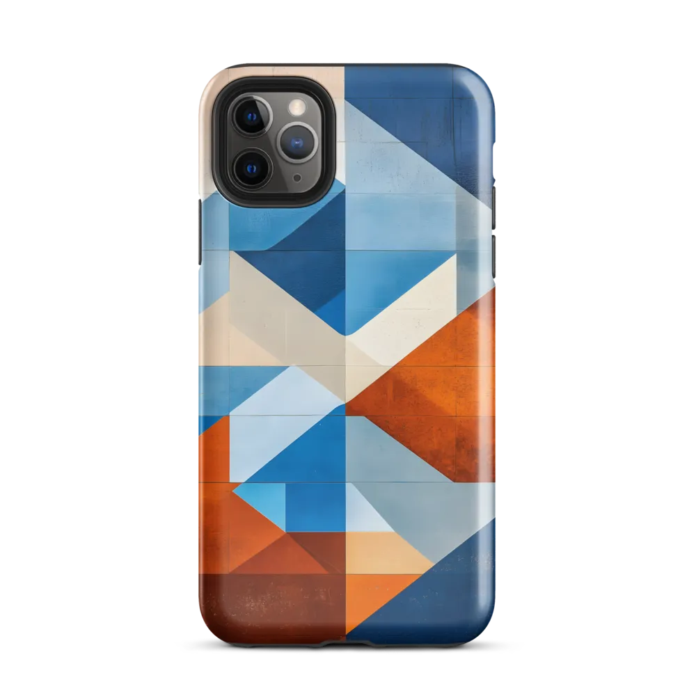 Geometric Harmony: A Vibrant Landscape | Phone Case |  11 Pro Max | Tough Case | Glossy