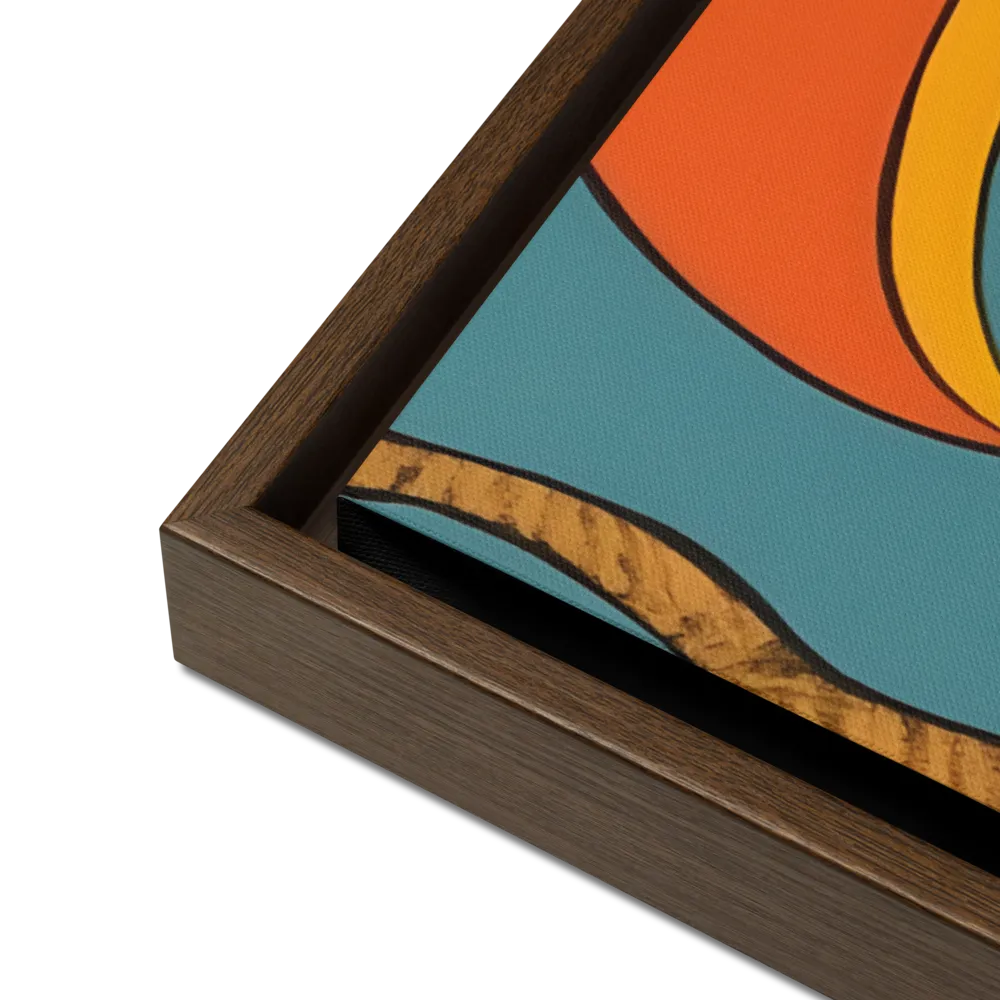 Tropical Majesty: The Toucan at Rest | Canvas with Brown Frame | 24″×36″