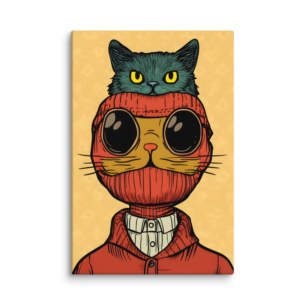 Whimsical Fusion: Cat and Human