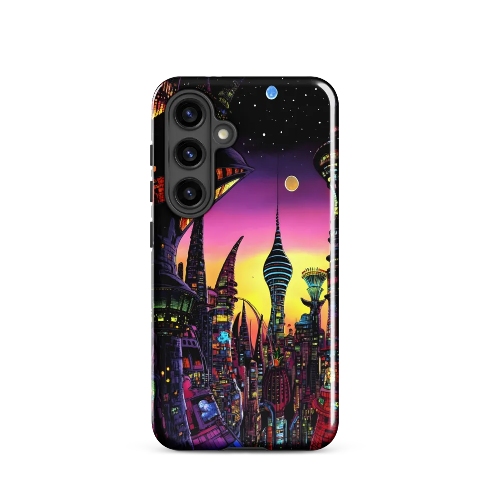 Futuristic Cityscape at Dusk