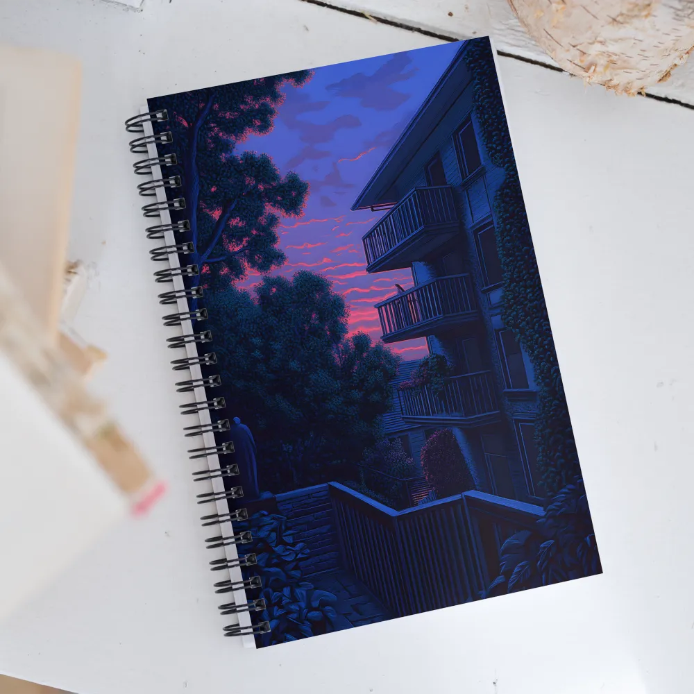 Urban Serenity at Dusk | Spiral Notebook