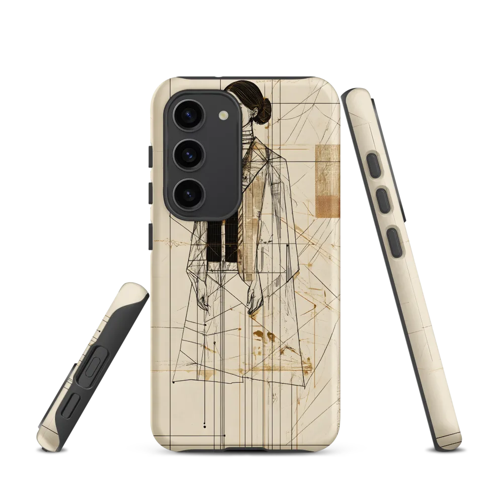Elegance in Lines | Phone Case |  S23 | Tough Case | Matte