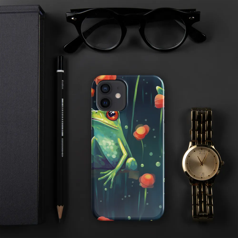 Playful Frogs in a Lush Pond | Phone Case |  12 | Snap Case | Glossy