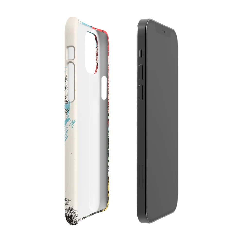 Floral Symphony in Bold Colors | Phone Case |  12 Pro | Snap Case | Glossy