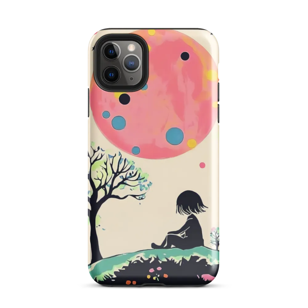 Gazing at the Pink Moon | Phone Case |  11 Pro Max | Tough Case | Glossy