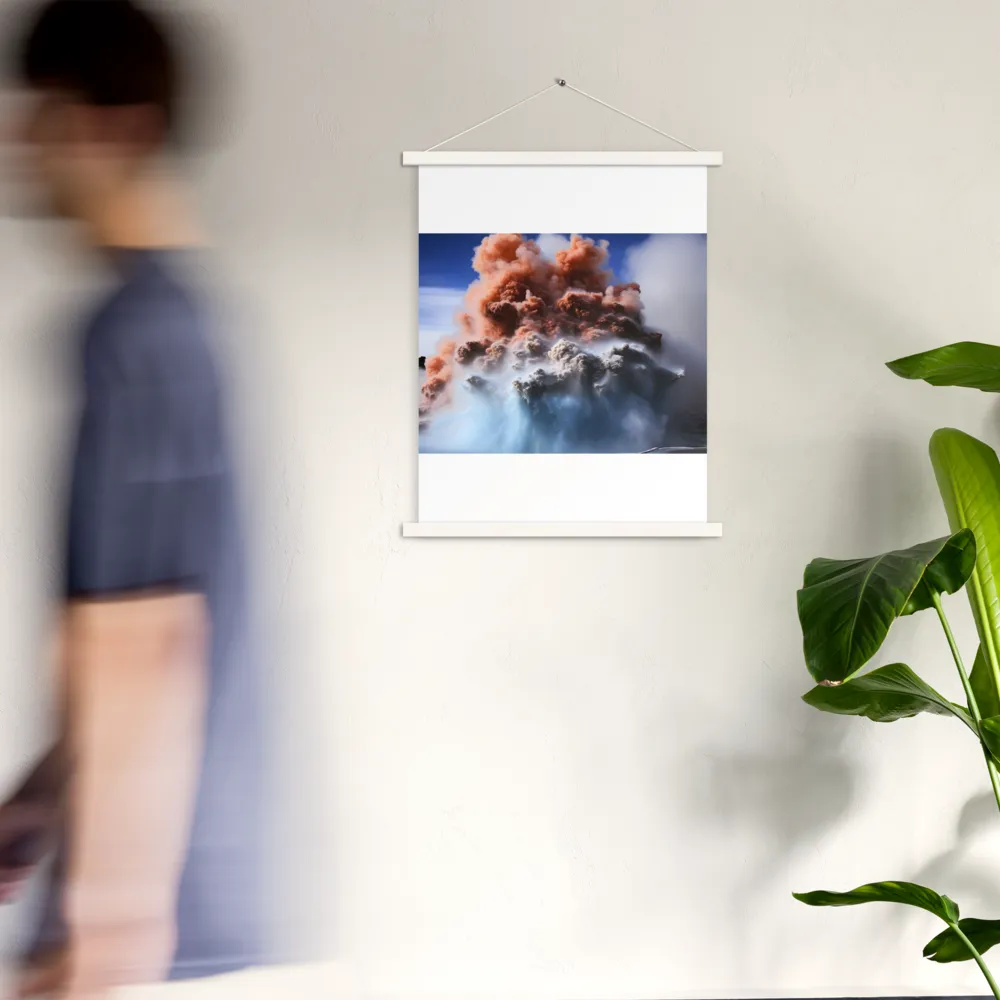 Eruption of Elements | Poster With White Wood Hanger | 18″×24″