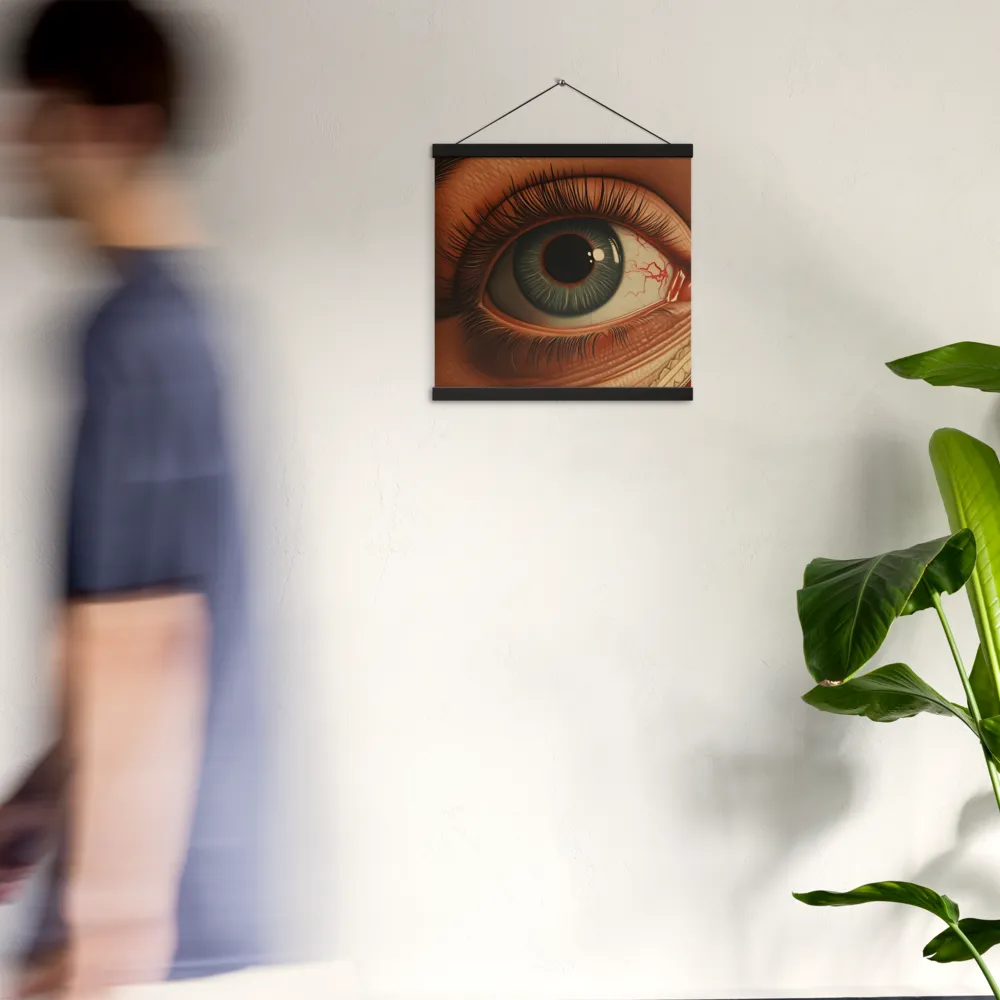 The Gaze of Anatomy | Poster With Black Wood Hanger | 16″×16″