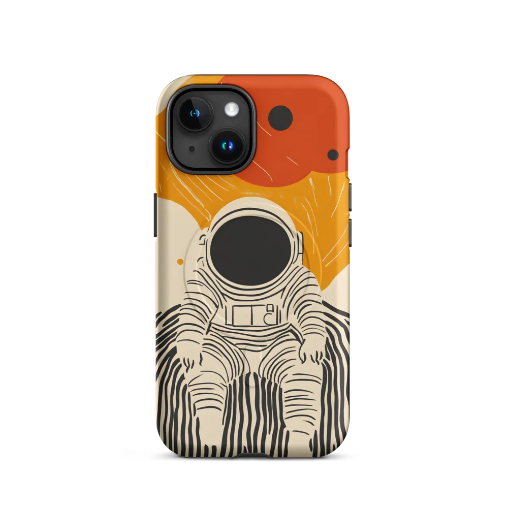 Astronaut in Cosmic Thoughts | Phone Case |  15 | MagSafe® Tough Case | Matte