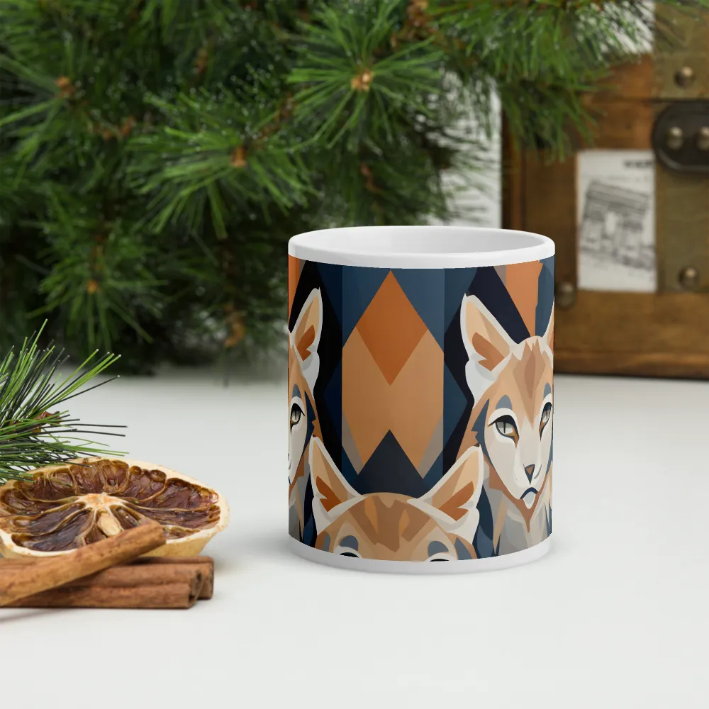 Elegance in Geometry: The Foxes | Mugs | Multiple Sizes & Colors