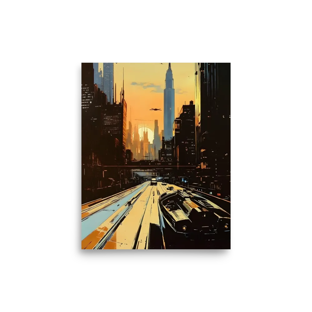 Metro Nexus: A Futuristic Cityscape | Poster | 8″×10″