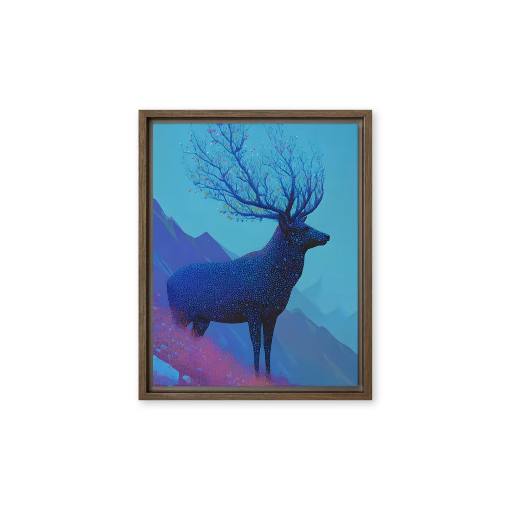 Ethereal Harmony | Canvas with Brown Frame | 11″×14″