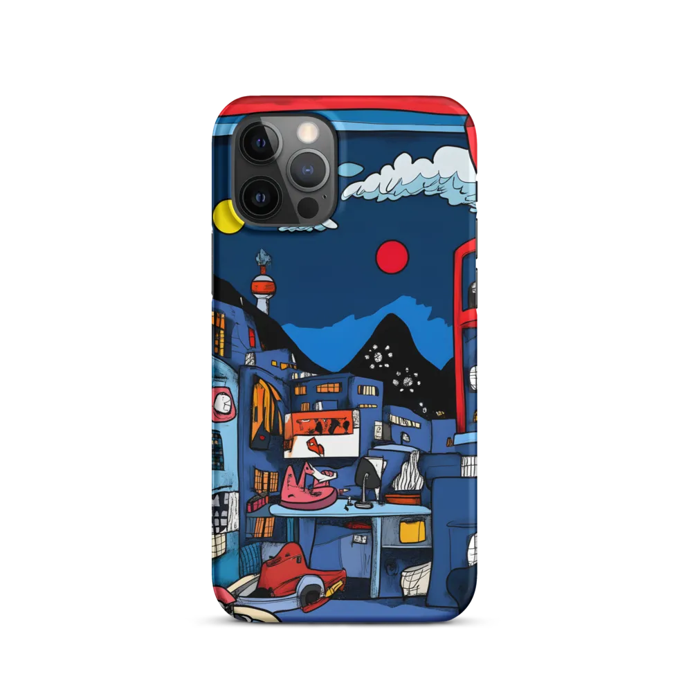 Whimsical Cityscape at Night