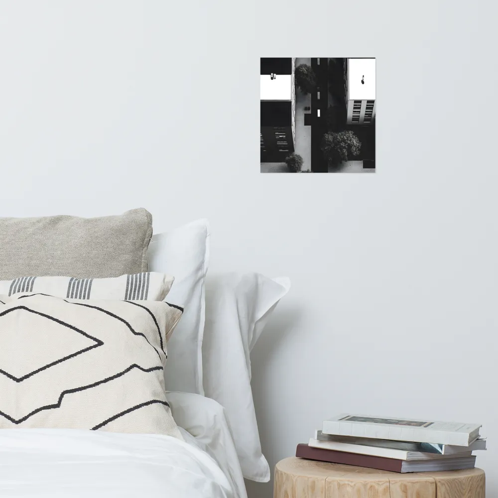 Urban Serenity from Above | Poster | 12″×12″