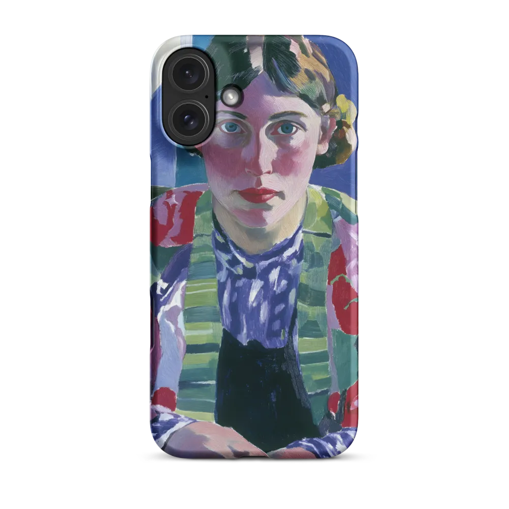 Vibrant Gaze: A Modernist Portrait