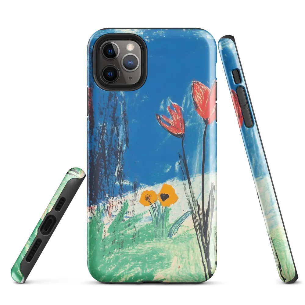 Joyful Blossoms in Blue | Phone Case |  11 Pro Max | Tough Case | Glossy