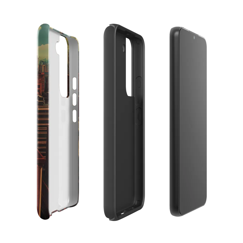 Urban Reverie: A Journey Through the City | Phone Case |  S22 | Tough Case | Glossy