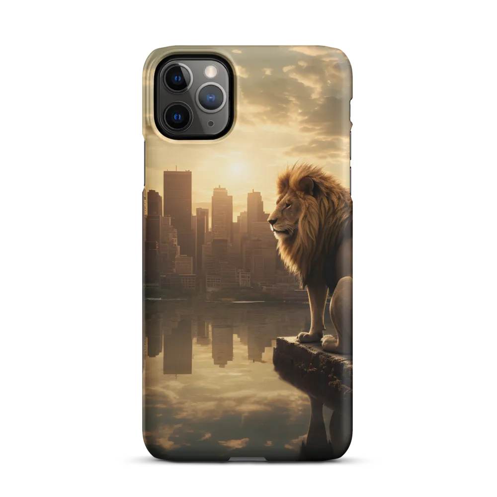 The Lion's Gaze Over the Urban Symphony
