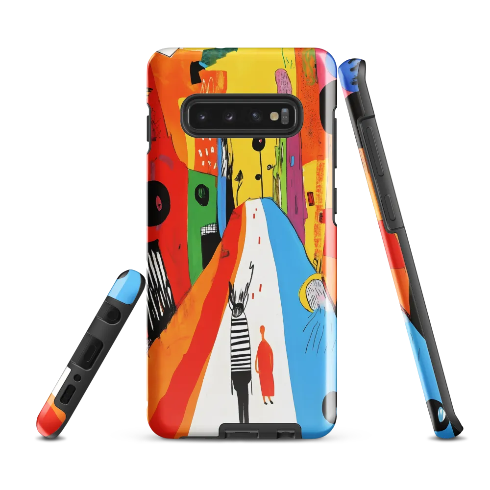 Vibrant Urban Journey | Phone Case |  S10 Plus | Tough Case | Glossy