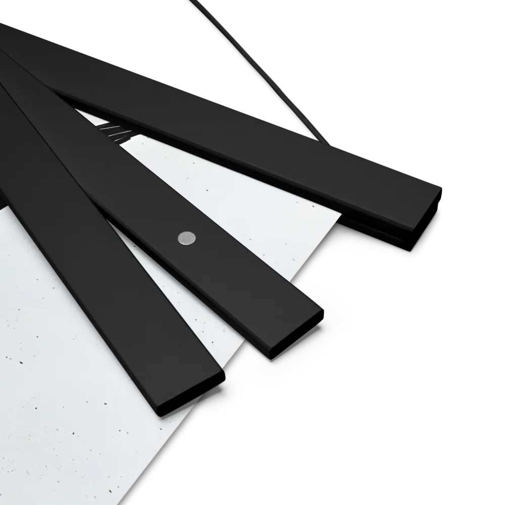 Whispers of Darkness | Poster With Black Wood Hanger | 14″×14″