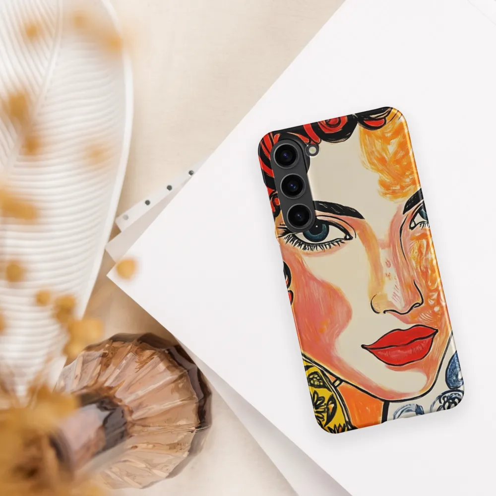 Fiery Elegance | Phone Case |  S23 Plus | Snap Case | Matte