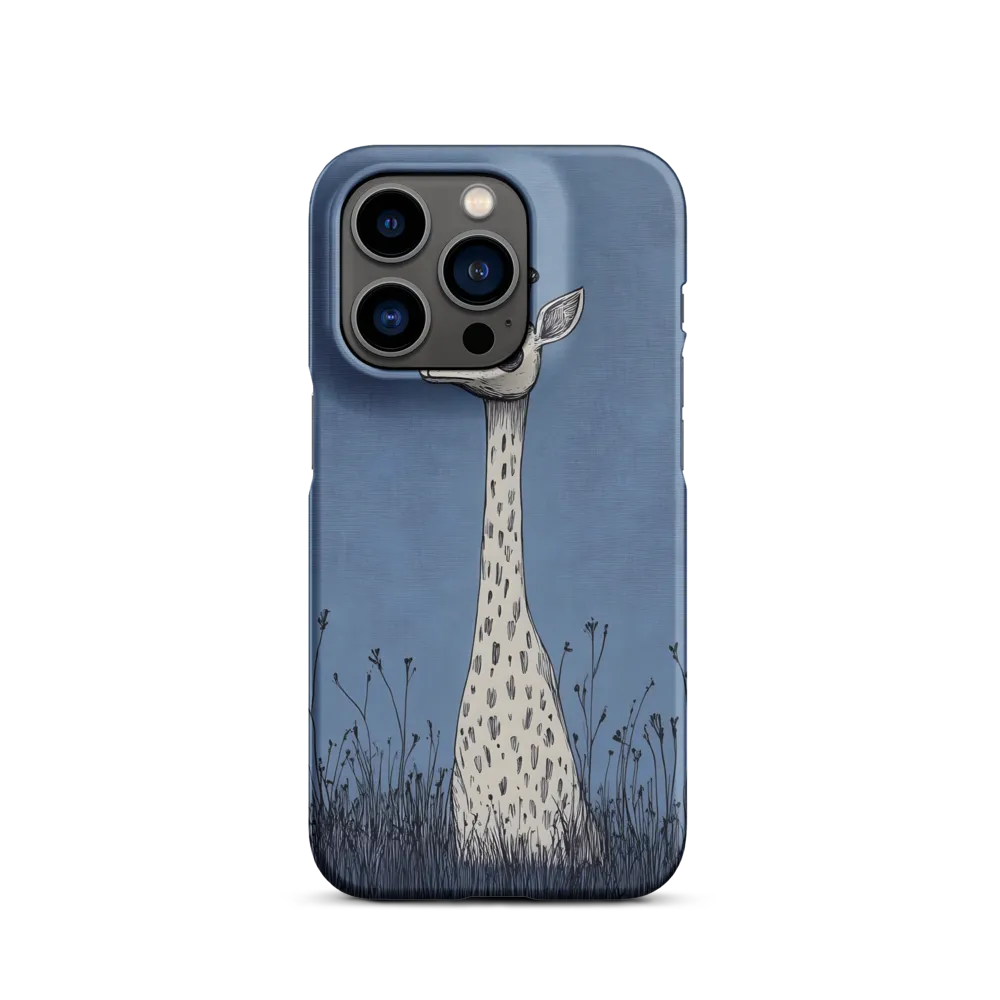 Whimsical Giraffe in Blue