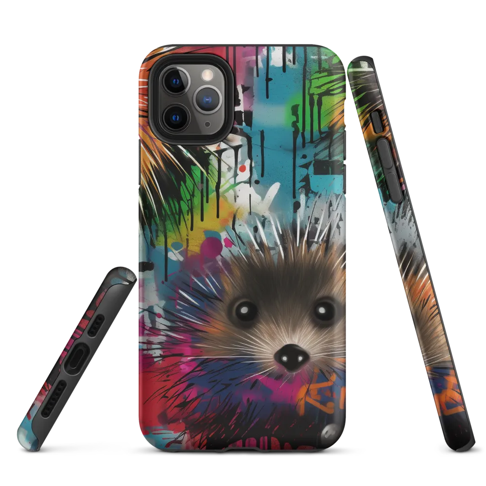Whimsical Hedgehogs in a Kaleidoscopic Wonderland | Phone Case |  11 Pro Max | Tough Case | Matte