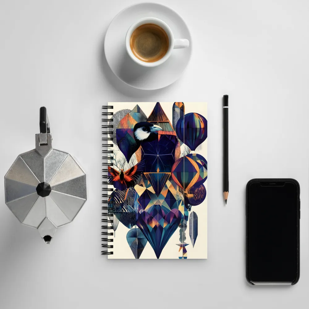 Geometric Harmonies | Spiral Notebook