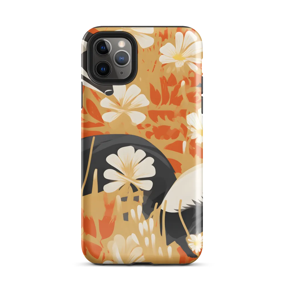 Whimsical Badgers in Bloom | Phone Case |  11 Pro Max | Tough Case | Glossy