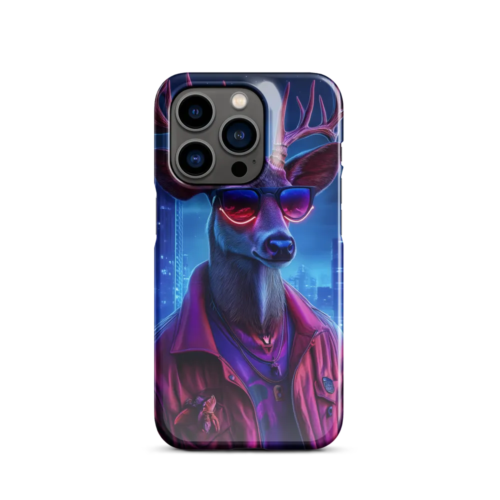 Urban Serenade: The Cool Deer | Phone Case |  14 Pro | Snap Case | Glossy