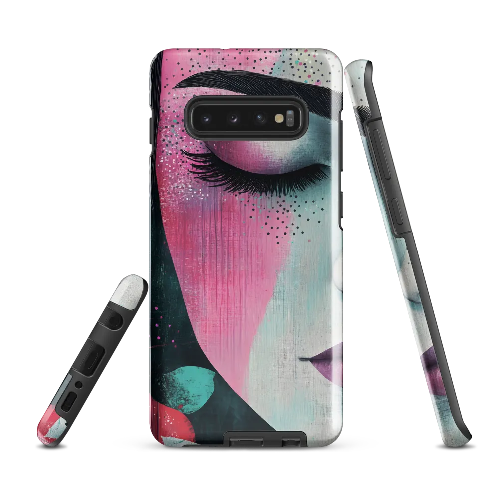 Serenity in Color: A Modern Portrait | Phone Case |  S10 Plus | Tough Case | Glossy