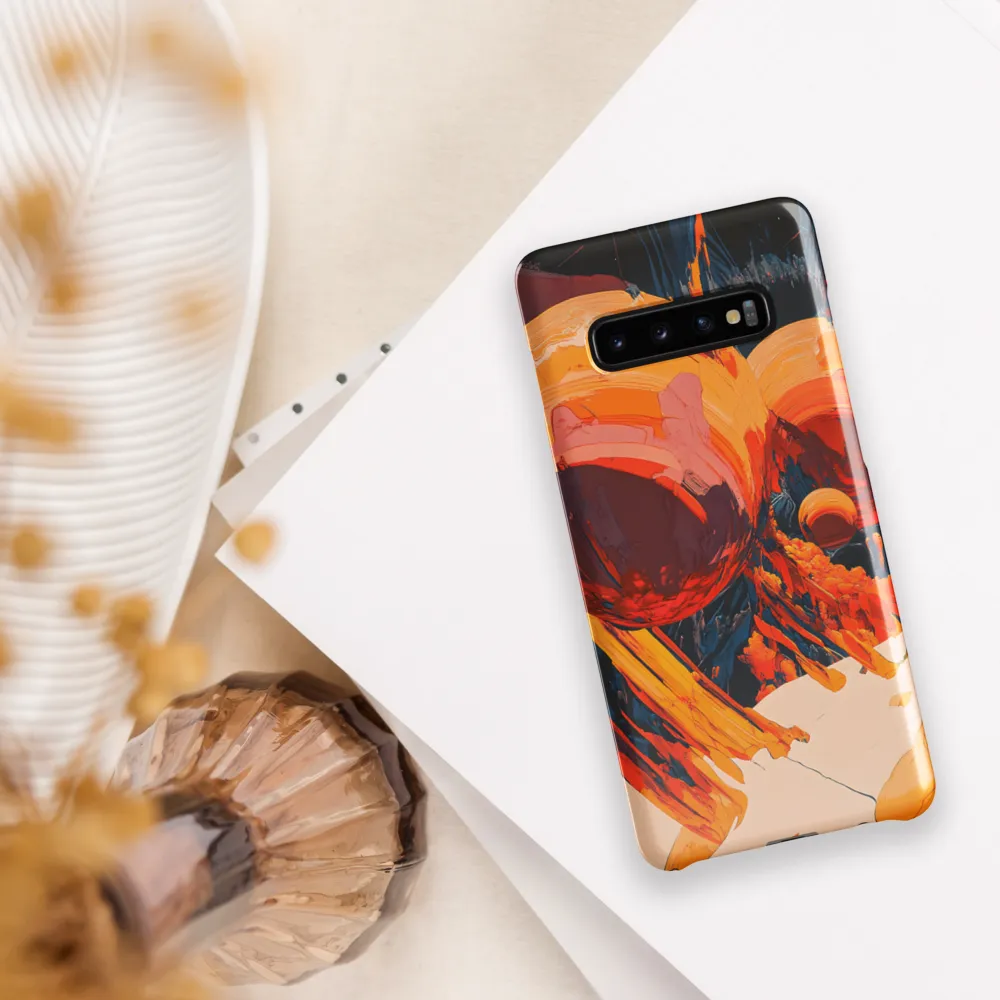 Celestial Fusion: A Cosmic Encounter | Phone Case |  S10 Plus | Snap Case | Glossy