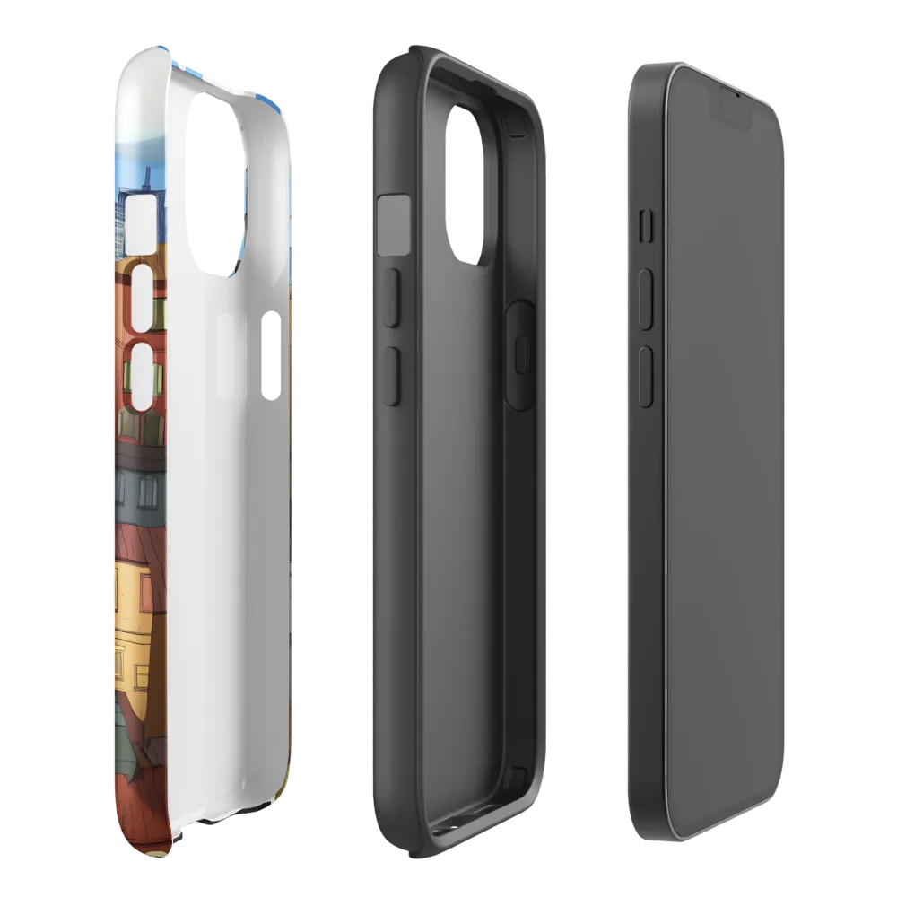 Urban Symphony: A Colorful Cityscape | Phone Case |  14 | Tough Case | Glossy